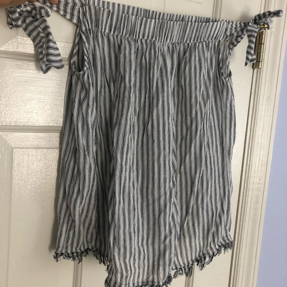 Off the shoulder striped summer tank